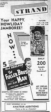 Strand Theatre - Old Ad (newer photo)